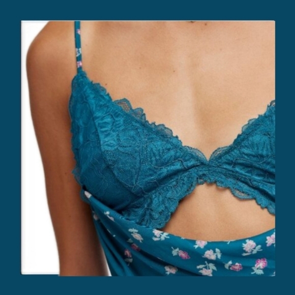 🆕Gossamer Glow Lace Trim Nightgown/Midi Dress by Free People/Intimately - Small - Picture 4 of 15